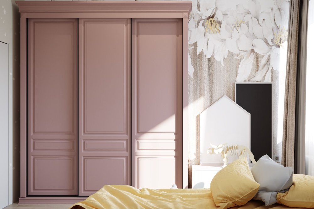 Коллекция New Classic Color Stories - цвет Mousse (Мусс) Шкафы-купе в классическом стиле фото, изображение